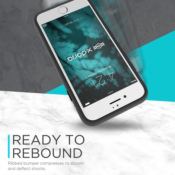 X-Doria Revel Series Case iPhone 7/8 Transparent Protective Unique Blue Husky - Picture 2 of 4